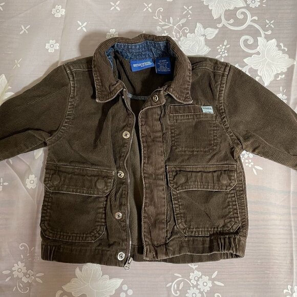OSHKOSH B'gosh Corduroy Zippered and Snapped Jacket 12m Kids, Girls, Boys - Picture 1 of 7